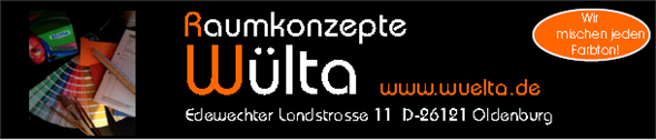 Raumkonzepte Wülta Oldenburg • Tel.: 0441-507130 • www.Wülta.de Anzeige Wülta Raumkonzepte Oldenburg