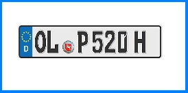 Historisches Kennzeichen 006-KFZ-Kennzeichen