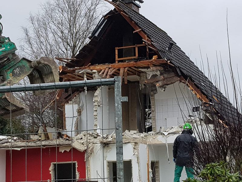 Abriss des Kinderschutzhauses und Frauenhauses in Wildeshausen. Foto: Landkreis Oldenburg