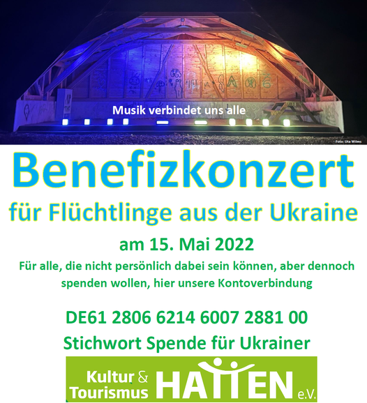 Benefizkonzert für Flüchtlinge aus der Ukraine am 15. Mai 2022 in Sandkrug