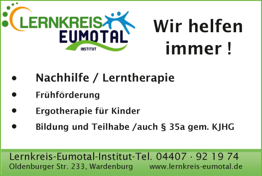 Lernkreis Eumotal Wardenburg Tel.: +49 4407 92 19 74  UPR WH LK