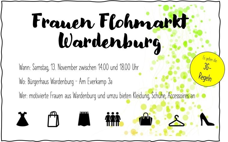 Frauen Flohmarkt Wardenurg 13. November 2021 Kontakt Ann-Kathrin Kieler