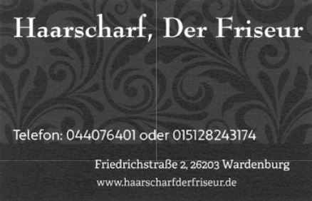Haarschaf Der Frisör Wardenburg Tel.: 015128243174