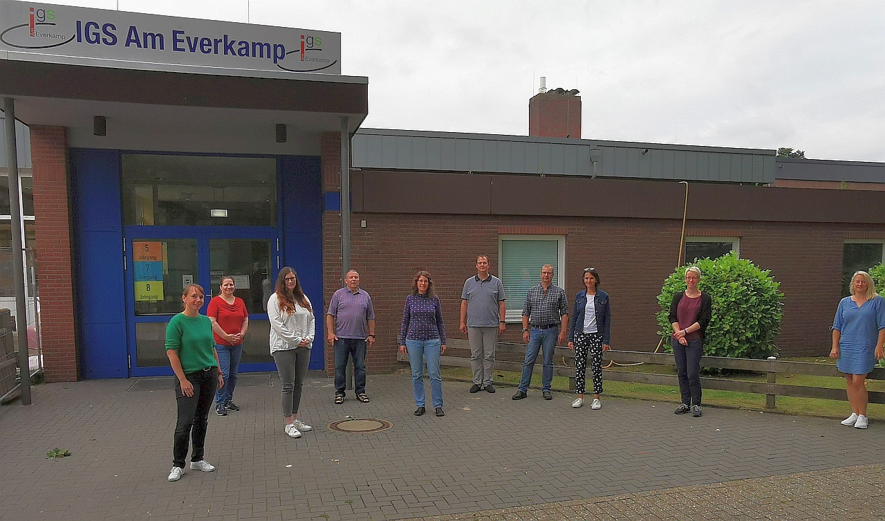 Der neue Vorstand Förderverein IGS Am Everkamp in Wardenburg. Foto: Förderverein für Presse
