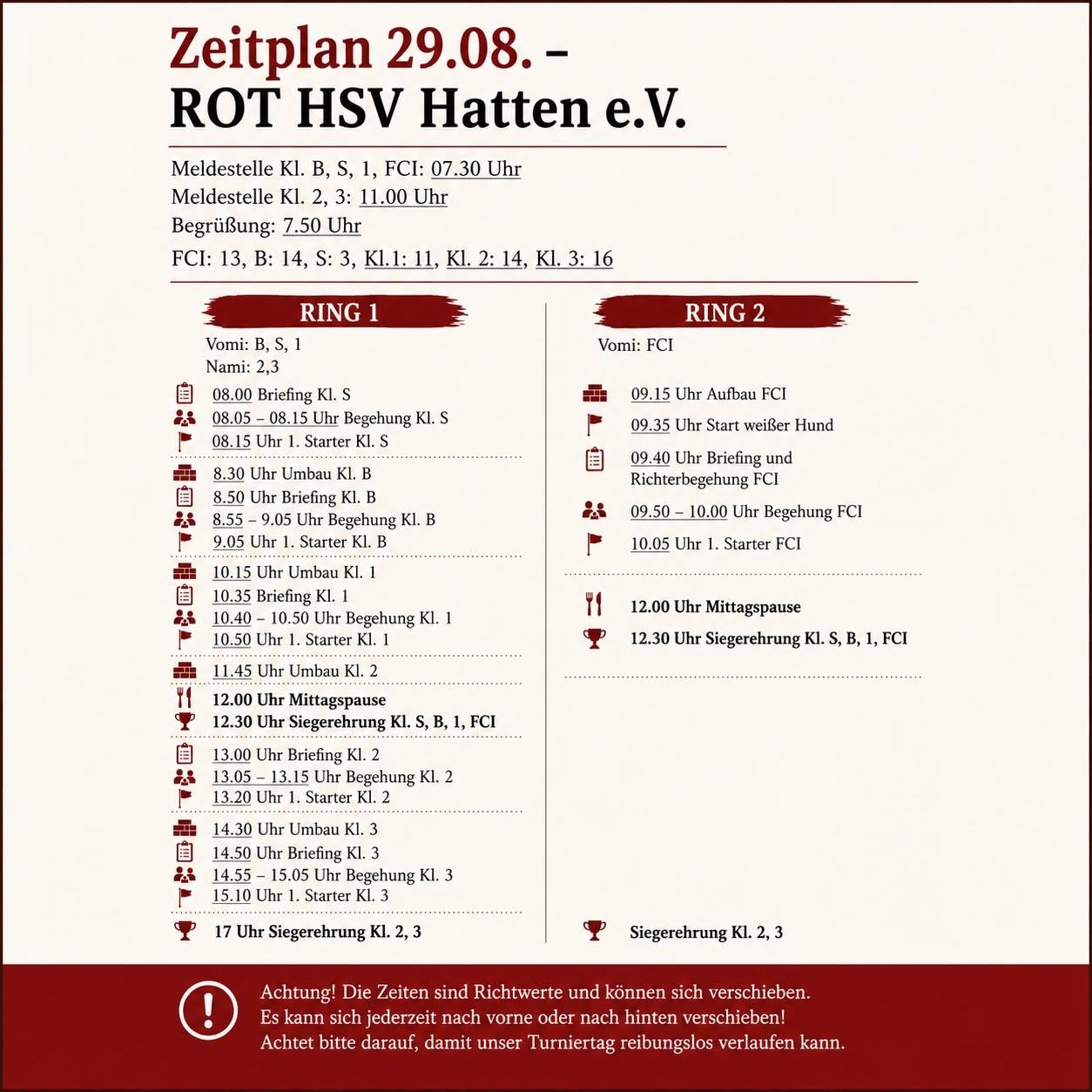 Zeitplan 29.08.2026 ROT HSV Hatten e. V. www.hundesportverein-hatten.de zeitplan_ro_hsv_hundesportturnier_08-2026_hatten