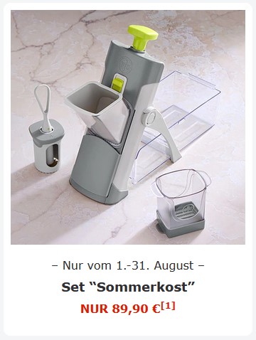 Pampered Chef® Set Sommerkost im Angebot bis 31. August 2026. Mehr dazu im Pampered Chef Shop GrAbo https://www.pamperedchef.de/pws/grabo/product/DEO-produkt-specials/PB2602