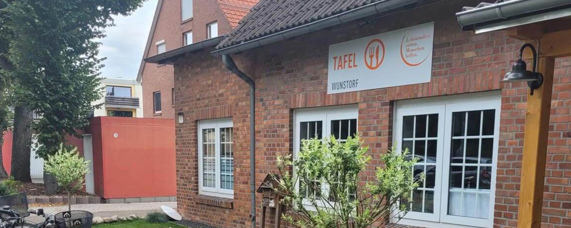 Tafel Wunstorf e. V. Neustädter Straße 2, 31515 Wunstorf. Außenabbildung Foto Tafel Wunstorf e. V.