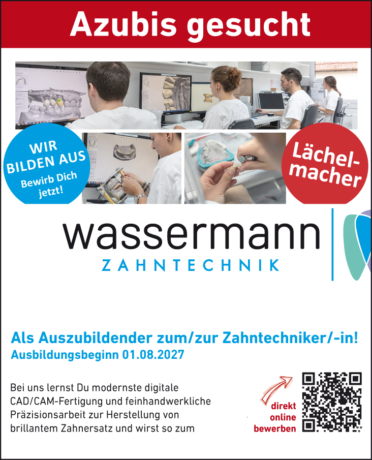 ausbildung-zahntechnik-oldenburg-wassermann-anzeige-wh-zeitung