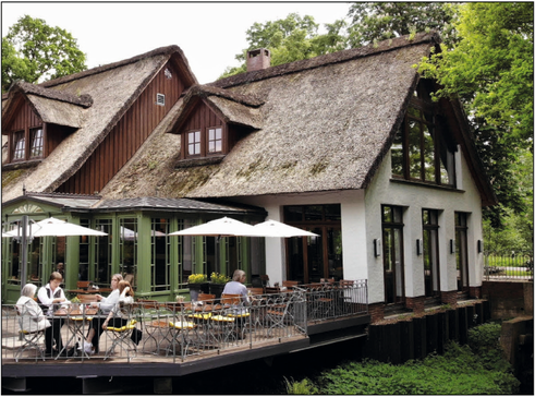 Aussenbereich der Wassermühle Wardenburg