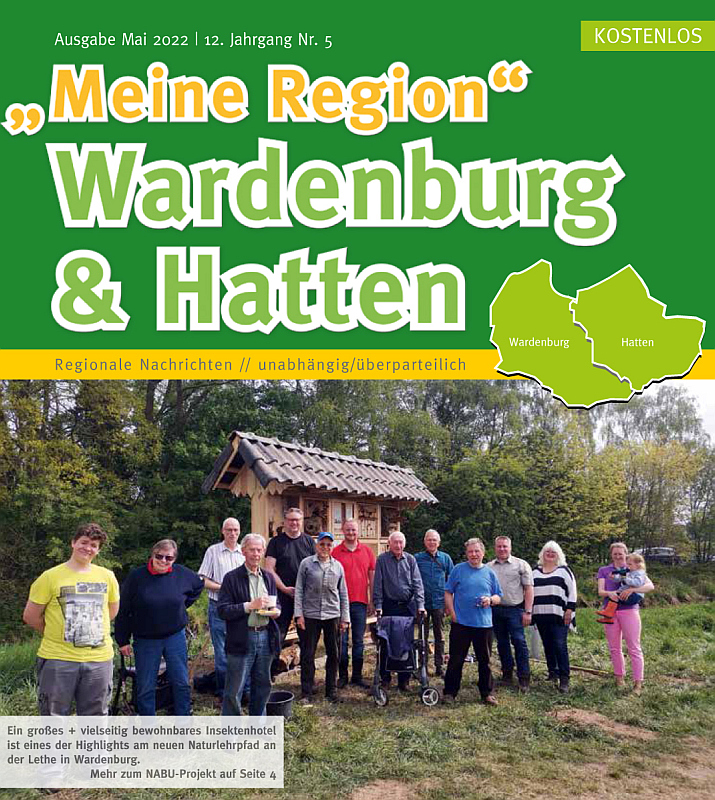 WH Meine Region Wardenburg & Hatten Titelseite Ausgabe Mai 2022