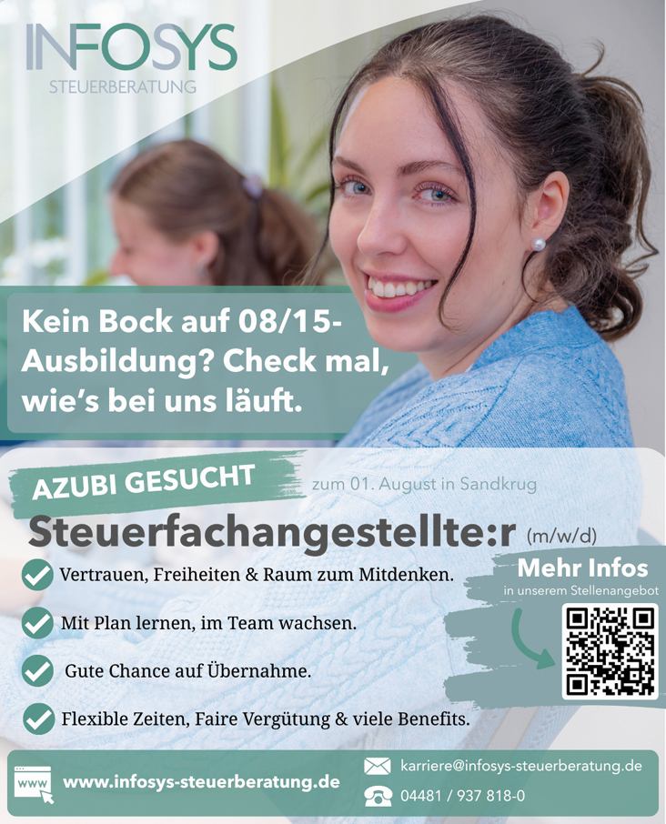ausbildung_steuerberater_steuerfachangestellter_oldenburg_landkreis_infosys_steuerberatung_hatten-sandkrug